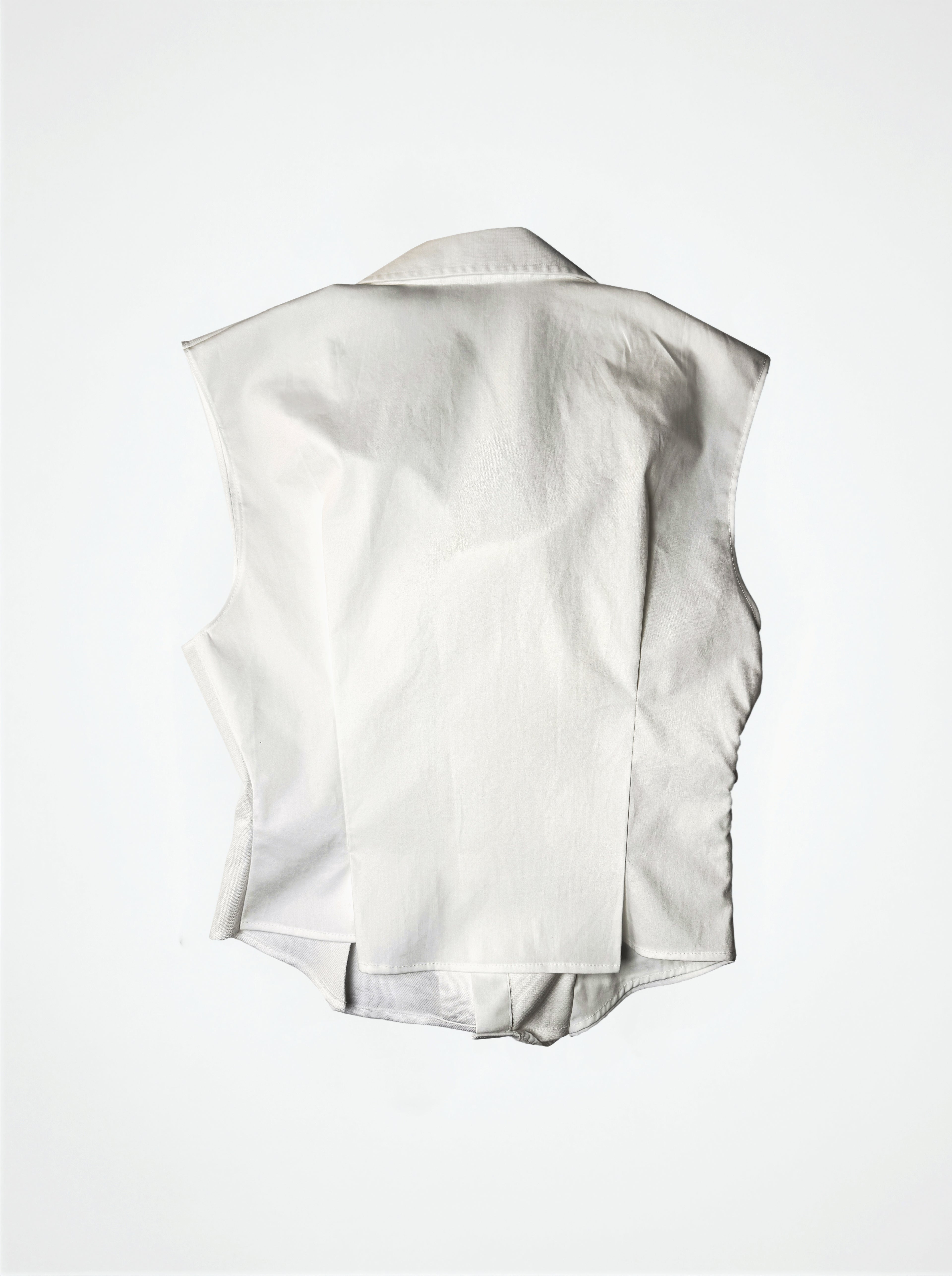 DRAPED SHIRT TOP